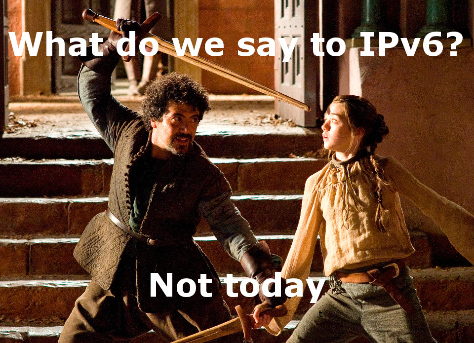 “IPv6 is not real” – NOC employee
